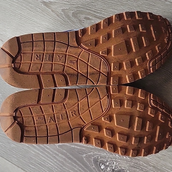 Nike Air Max 1 Shoes PRM Blue Denim Royal Blue excellent used condition size 8.5 - Picture 8 of 8